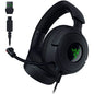 Razer Gaming Headset Wired Kraken V4 X with Retractable HyperClear Cardioid Mic TriForce 40MM Drivers 7.1 Surround Sound Chroma RGB USB-C/USB-A - Black
