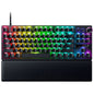 Razer Gaming Keyboard Wired Huntsman V3 Pro TKL Analog Optical Linear Switches Snap Tap Rapid Trigger Adjustable Actuation Chroma RGB with Wrist Rest - Black