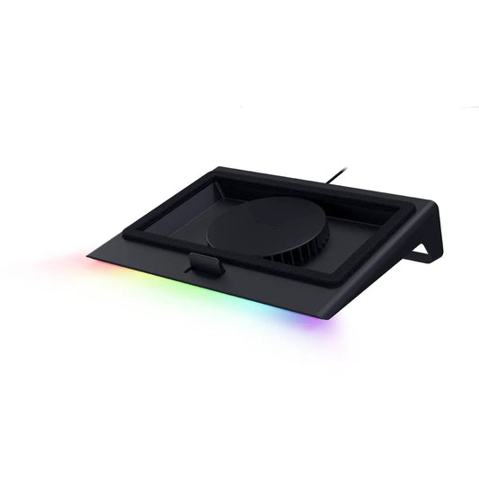 Razer Laptop Cooling Pad Smart Cooling Stand with Intelligent Fan Control Airtight Pressure Chamber Chroma RGB for 14 to 18 Inch Laptops - Black