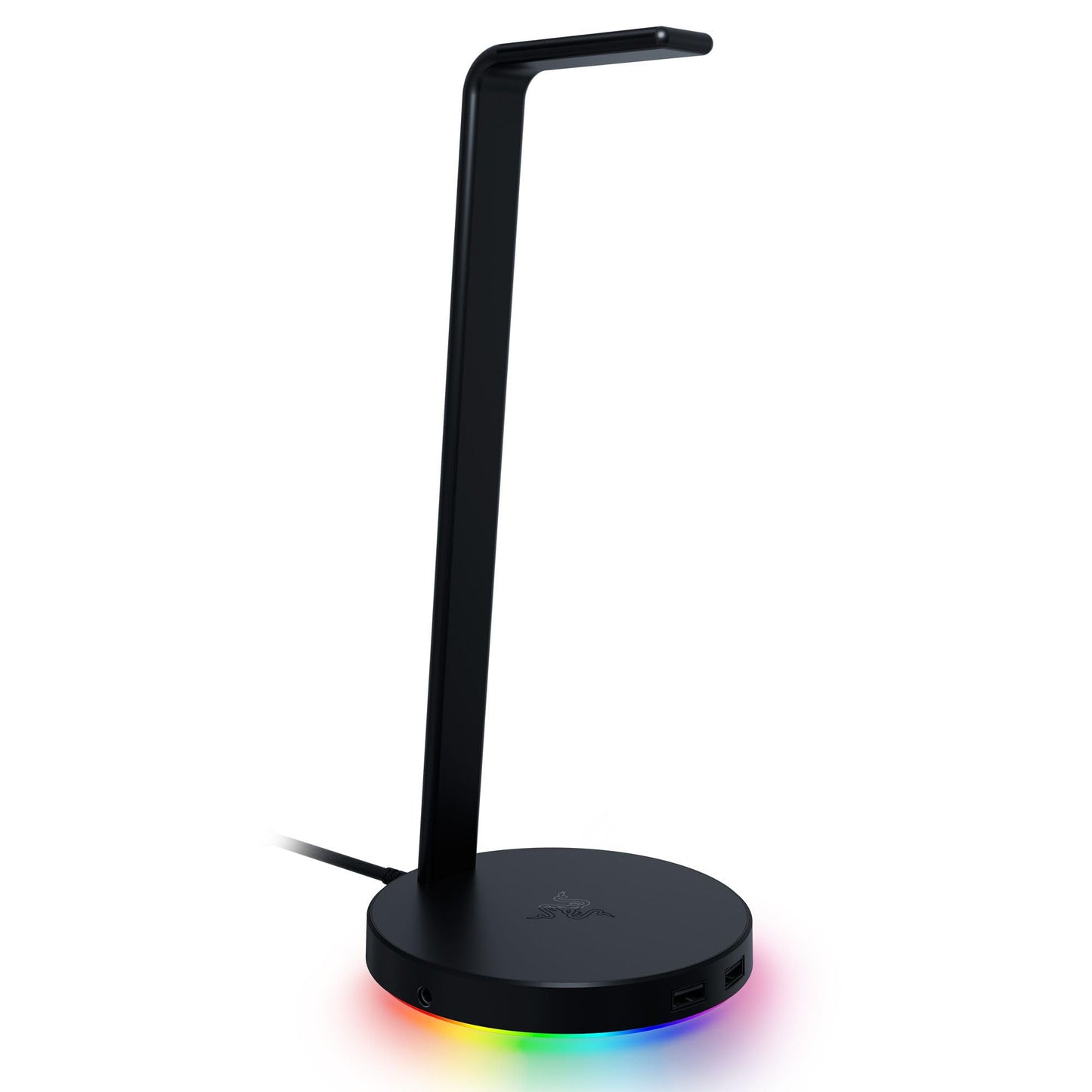 Razer Gaming Headset Stand Base Station V2 Chroma with Dual USB 3.1 Ports Built-In DAC 7.1 Surround Sound Chroma RGB - Black