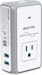 BESTEK World Travel Adaptor 150W with 1 x AC Outlet & 2 x Smart USB Ports