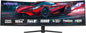 Viewedge Gaming Monitor 49in Curved Ultrawide 5K (5120x1440p) up to 165hz  VA panel with contrast ratio of Millions : 1 and 1 ms responsive time 32:9 aspect ratio and 1500R curvature  - Black