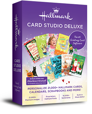 Hallmark Card Studio Deluxe BIL (CD Rom Drive Required to Install)