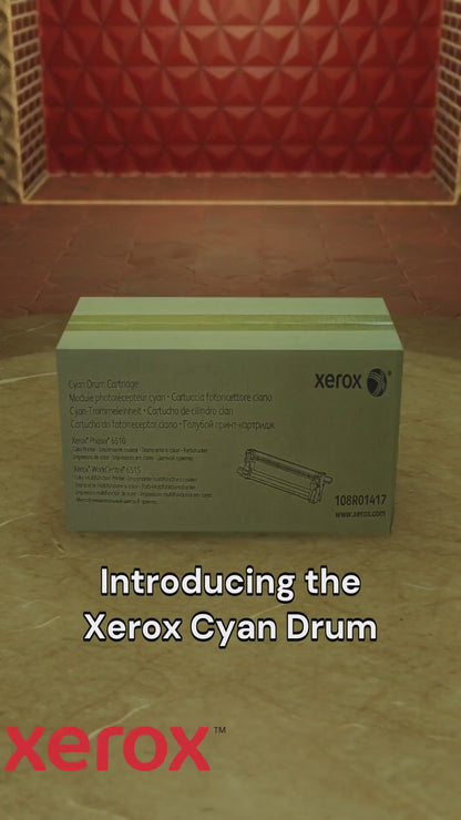 Xerox 108R01417 Cyan Drum Cartridge For Phaser 6510 / WorkCentre 6515, 48K Pages