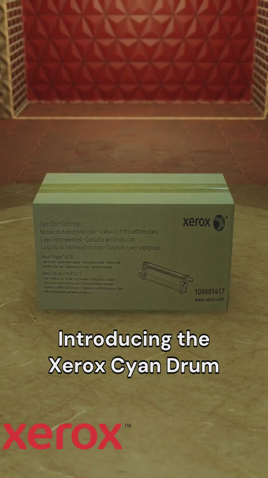 Xerox 108R01417 Cyan Drum Cartridge For Phaser 6510 / WorkCentre 6515, 48K Pages