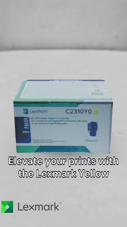 Lexmark C/MC2325, 2425, 2535, MC2640 Yellow Return Program 1K Toner Cartridge Part no.: C2310Y0