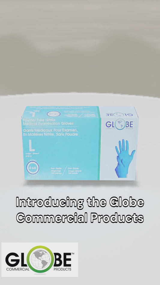 Nitrile Gloves Powder Free 4mil Sky Blue Medical - Large (box of 100)