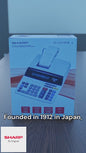 SHARP EL2615PIII FLUORESCENT 12-DIGIT 2-COLOR PRINTING CALCULATOR