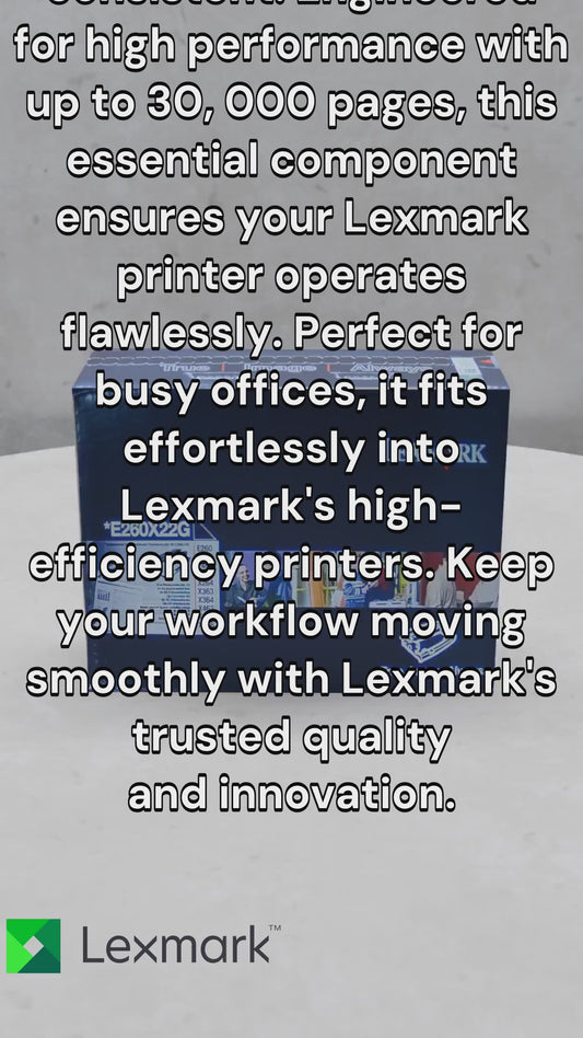 Lexmark E/X26x, 36x, 46x 30K Photoconductor Part no.: E260X22G
