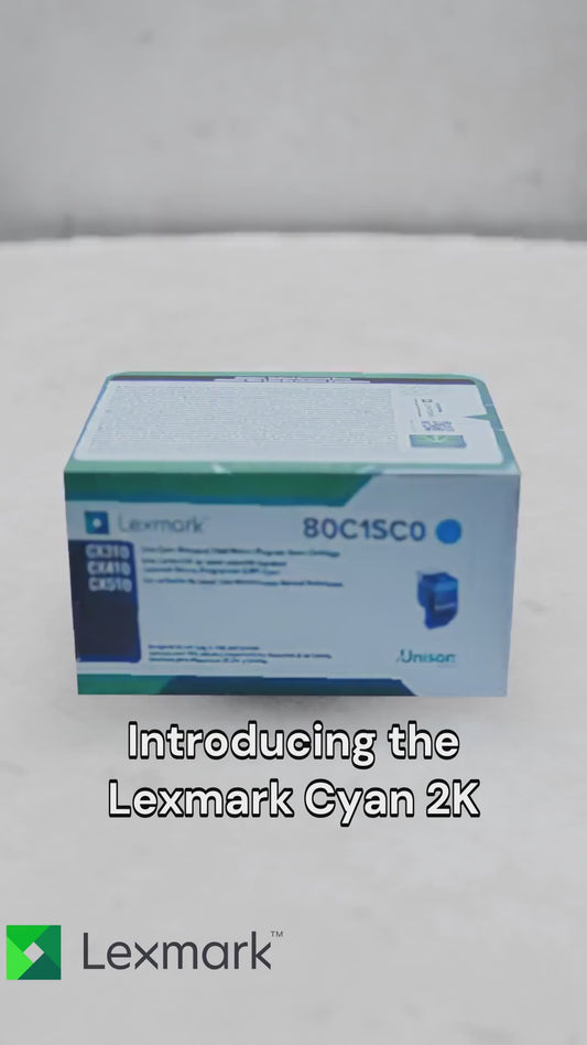 Lexmark CX310,410,510 Cyan Return Program 2K Toner Cartridge
