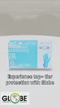 Nitrile Gloves Powder Free 4mil Sky Blue Medical - 2X-Large (box of 100)