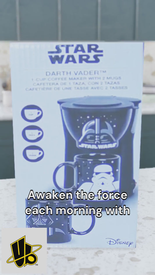 Coffee Maker W/2 Mugs Darth Vader