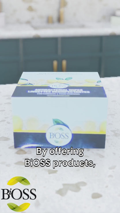 BIOSS005 BiOSS ANTIBACTERIAL WIPES FOR SURFACES - (10 inner
