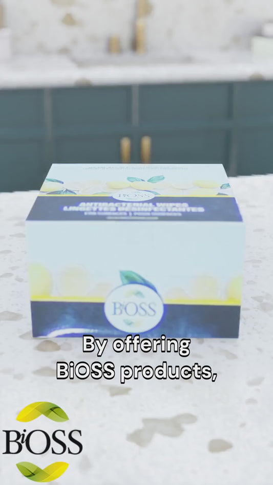 BIOSS005 BiOSS ANTIBACTERIAL WIPES FOR SURFACES - (10 inner