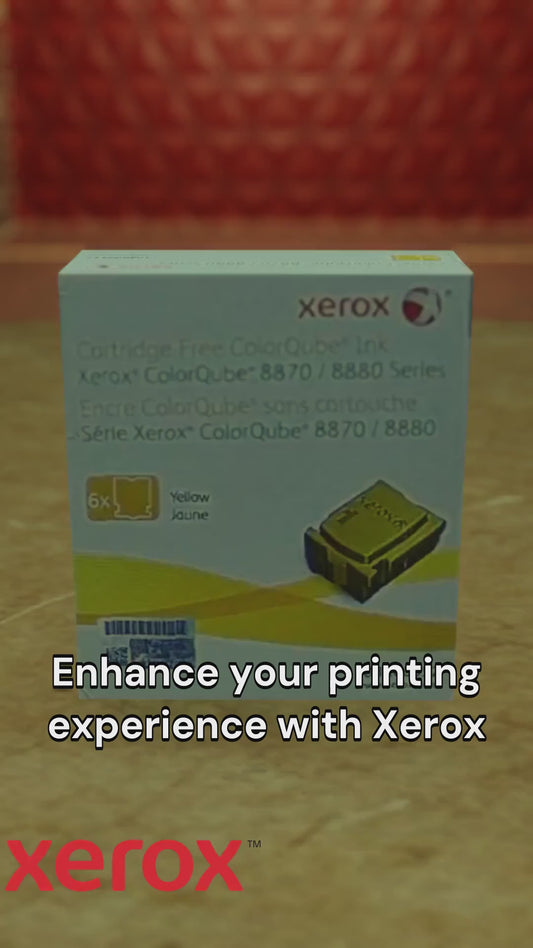 108R00952 Xerox Colorqube Ink Yellow, Colorqube 8870 (6 Sticks), North America For 8880 Colorqube