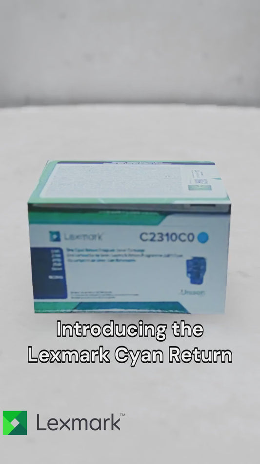 Lexmark C/MC2325, 2425, 2535, MC2640 Cyan Return Program 1K Toner Cartridge Part no.: C2310C0