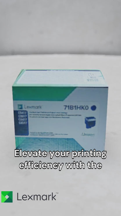 Lexmark CS/CX417, 517 Black Return Programme 6K Toner Cartridge Part no.: 71B1HK0