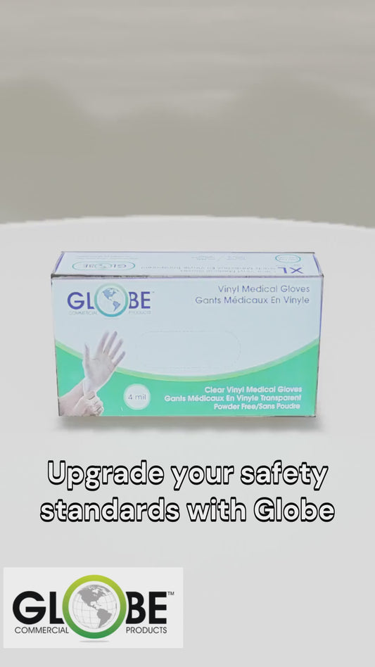 Vinyl Gloves Powder Free 4mil Clear Medical - X-Large 100/box