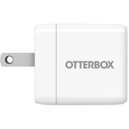 OtterBox Wall Charger 1 Port 45W GaN USB-C Fast Charge Compact Size Foldable Prongs PD PPS - Black